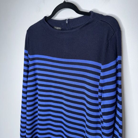 Talbots Women’s Striped Long Sleeve Sweater Crewneck Blue Size XLP NWT - Picture 2 of 5